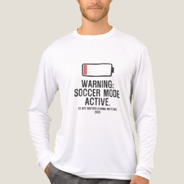 Grappige Voetbalmodus Actief Lage Batterij Noodlij Tri-Blend Shirt