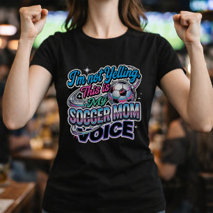 Grappige Voetbalmoeder Stem Quote vanaf de Zijlijn T-shirt