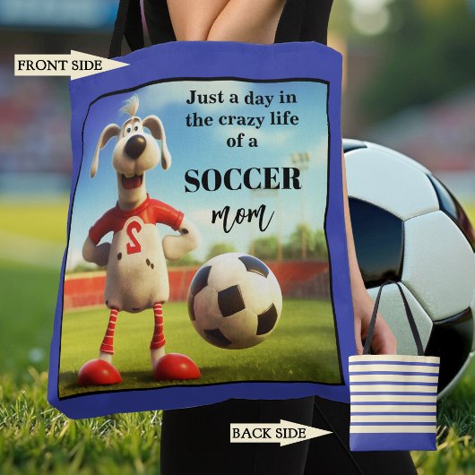 Grappige Voetbalmoeder Tote Bag