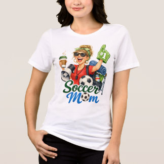 Grappige Voetbalmoeder Tri-Blend Shirt