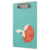 Grappige Vogel Boodschap - Just Dance For Love 1 Klembord (Links)