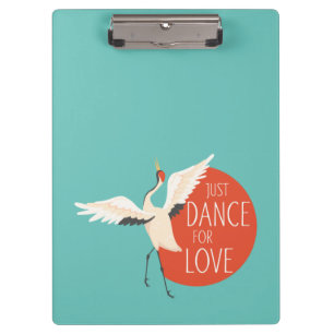 Grappige Vogel Boodschap - Just Dance For Love 1 Klembord