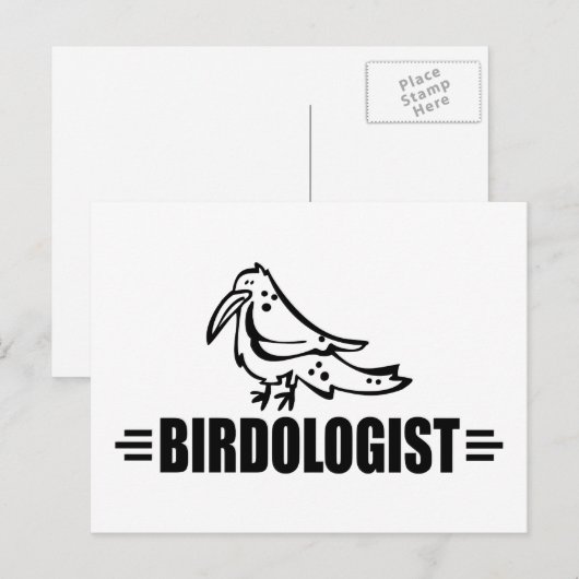 Grappige Vogel Briefkaart (Voorkant / Achterkant)