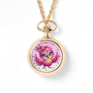 Grappige Vogel Cartoon Sublimatie-56342 Horloge