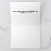 Grappige vogel en mariene leguaan verjaardag kaart (Binnen)