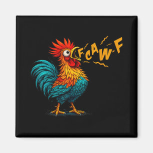 Grappige Vogel Fcawf Kip F Caw F Hanen Fluisteraar Magneet
