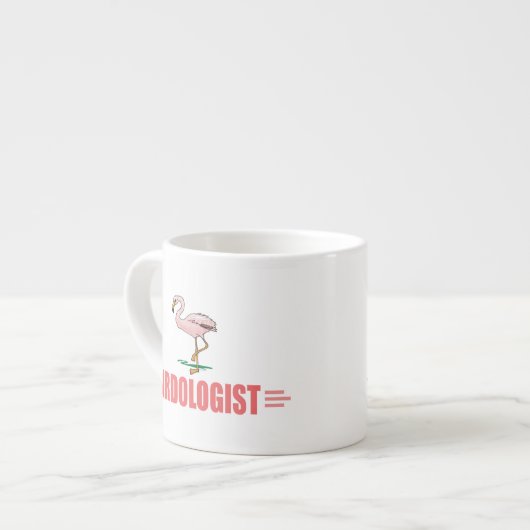 Grappige Vogel Flamingo Espresso Kop (Links)
