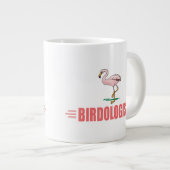 Grappige Vogel Flamingo Grote Koffiekop (Voorkant rechts)