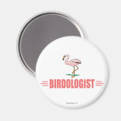 Grappige Vogel Flamingo Magneet (Voorkant / Achterkant)