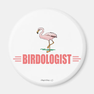 Grappige Vogel Flamingo Magneet