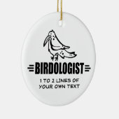Grappige Vogel Keramisch Ornament (Rechts)