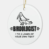 Grappige Vogel Keramisch Ornament (Links)