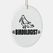 Grappige Vogel Keramisch Ornament (Rechts)