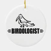Grappige Vogel Keramisch Ornament (Achterkant)