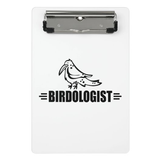 Grappige Vogel Liefhebber Mini Klembord (Voorkant)