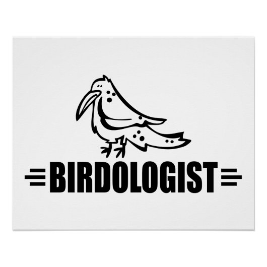 Grappige Vogel Liefhebber Perfect Poster (Voorkant)