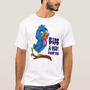 Grappige Vogel Meme Ronde Birb Cartoon Cadeau T-shirt