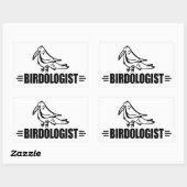 Grappige Vogel Rechthoekige Sticker (Vel)