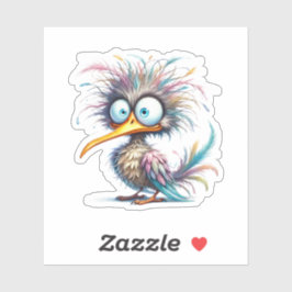 Grappige Vogel Sticker