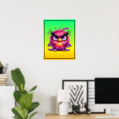 Grappige Vogel Sublimatie clipart-52343 Poster (Thuiskantoor)