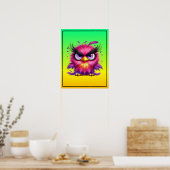 Grappige Vogel Sublimatie clipart-52343 Poster (Keuken)