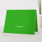 Grappige vogel woordspeling groen Happy Birthday Kaart (Achterkant)