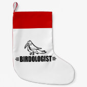 Grappige Vogelaar Kleine Kerstsok (Voorkant)