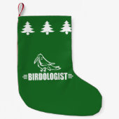 Grappige Vogelaar Kleine Kerstsok (Voorkant)