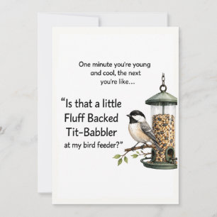 Grappige Vogelkaart Vogelaar Humor Verjaardagska Bedankkaart