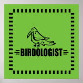 Grappige vogelkundige vogel vogelspotten ornitholo poster (Voorkant)