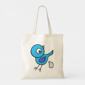 Grappige vogelpoep Schattigee aangepaste tekst pro Tote Bag (Achterkant)