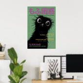 Grappige Vogelposter Quirky Retro Dierenkunst 1 Poster (Thuiskantoor)