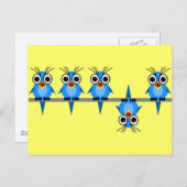 grappige vogels briefkaart (Voorkant / Achterkant)