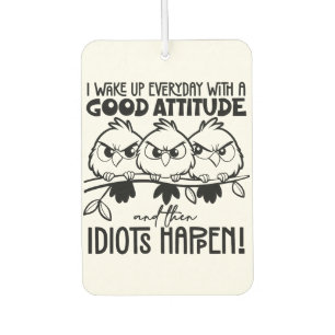 Grappige vogels cadeaus met idiote spreuken luchtverfrisser