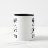 Grappige vogels cadeaus met idiote spreuken mok (Midden)