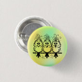 Grappige Vogels Cartoon-56456 Ronde Button 3,2 Cm (Voorkant /achterkant)