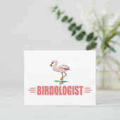 Grappige Vogels Flamingo Briefkaart (Staand voorkant)