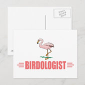 Grappige Vogels Flamingo Briefkaart (Voorkant / Achterkant)