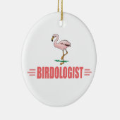 Grappige Vogels Flamingo Keramisch Ornament (Rechts)