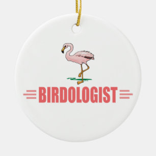 Grappige Vogels Flamingo Keramisch Ornament