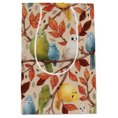 Grappige vogels (Sapling) Medium Cadeauzakje (Voorkant)