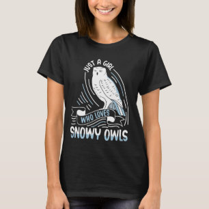 Grappige vogels Snowy Uil Leuke dieren T-shirt