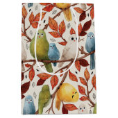 Grappige vogels (Spring Wood) Medium Cadeauzakje (Voorkant)