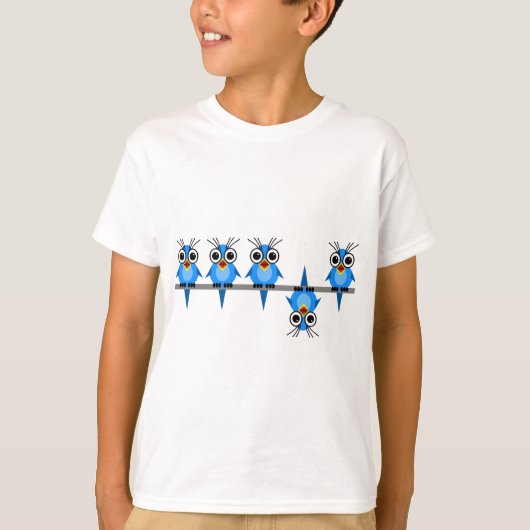grappige vogels t-shirt (Voorkant)