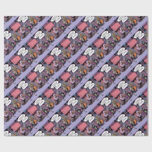 grappige vogels van een zeehond cadeaupapier (Vlak)