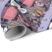 grappige vogels van een zeehond cadeaupapier (Rol Hoek)