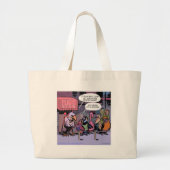 grappige vogels van een zeehond grote tote bag (Voorkant)
