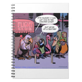 grappige vogels van een zeehond notitieboek