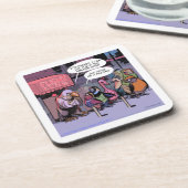 grappige vogels van een zeehond onderzetter (Linkerzijde)