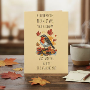 Grappige Vogeltje Verjaardagskaart – Sprekende Vog